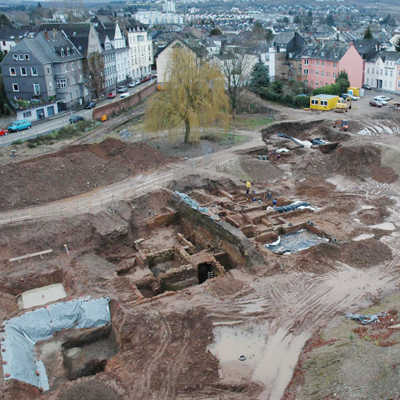 Vor der Neubebauung des Herz-Jesu-Geländes in Trier-Süd entdeckten Archäologen die Grundmauern einer römischen Wohnanlage. Foto: Landesmuseum